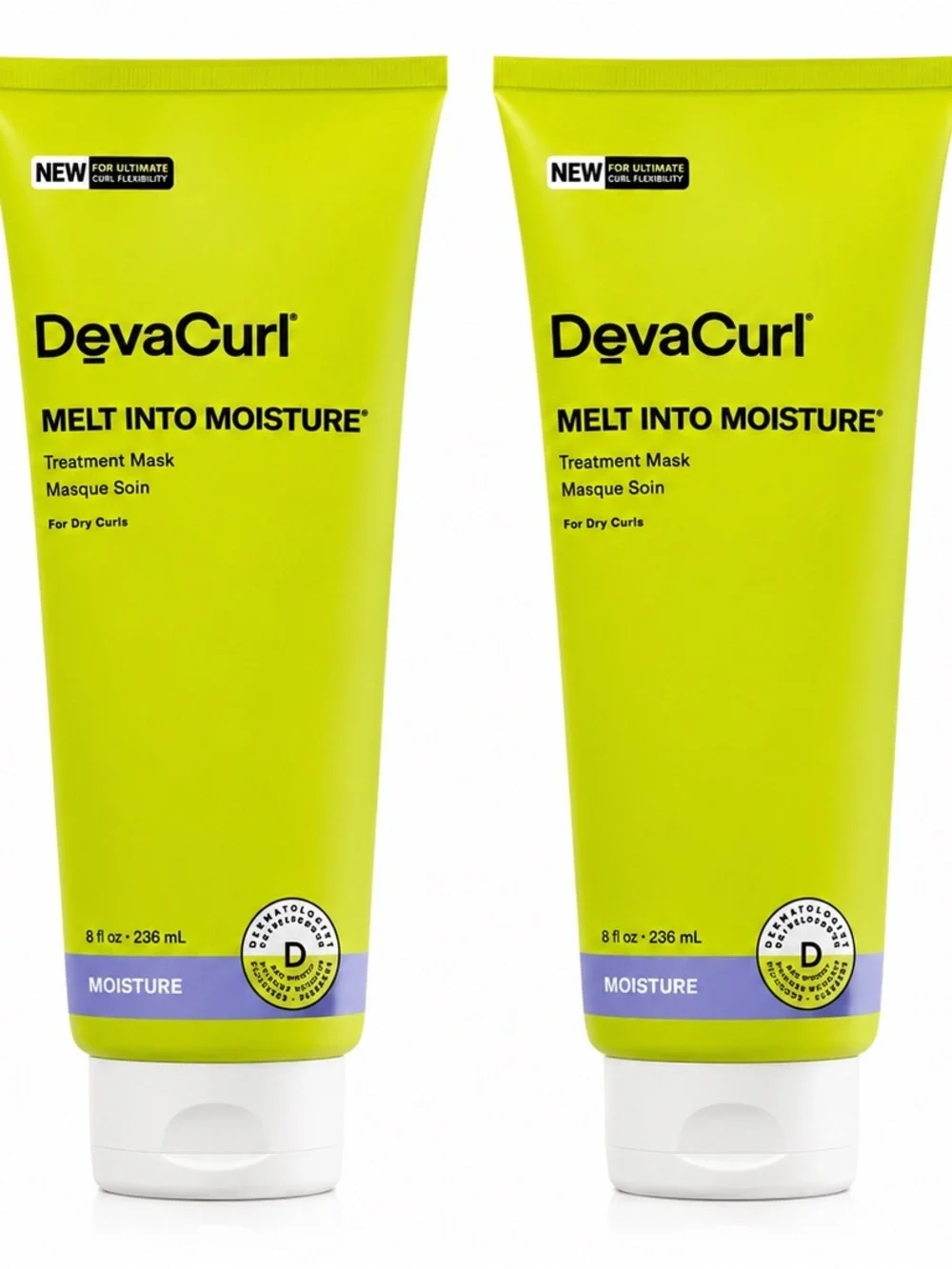 DevaCurl Melt Into Moisture Treatment Mask 8 fl oz 236ml Duo Pack